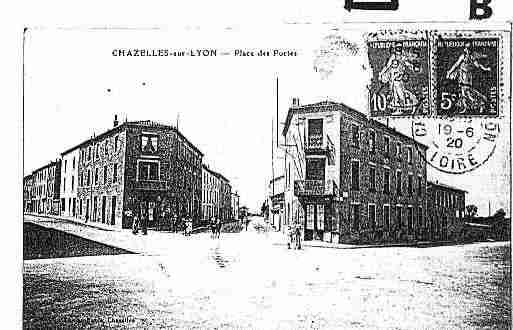 Ville de CHAZELLESSURLYON Carte postale ancienne