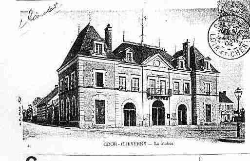 Ville de CHEVERNY Carte postale ancienne