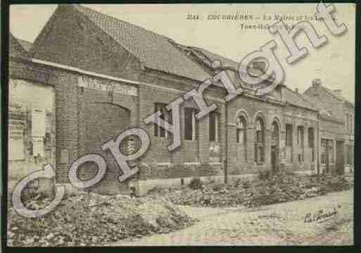 Ville de COURRIERES Carte postale ancienne