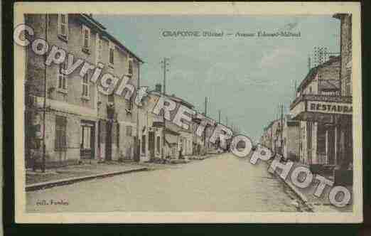 Ville de CRAPONNE Carte postale ancienne