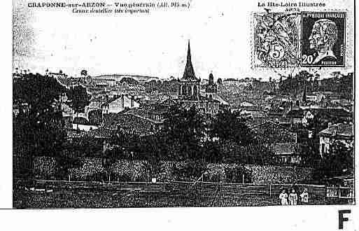 Ville de CRAPONNESURARZON Carte postale ancienne