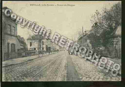 Ville de DEVILLELESROUEN Carte postale ancienne