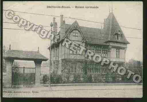 Ville de DEVILLELESROUEN Carte postale ancienne