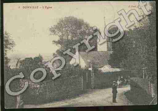 Ville de DONVILLELESBAINS Carte postale ancienne