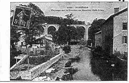 Ville de DUNIERES Carte postale ancienne