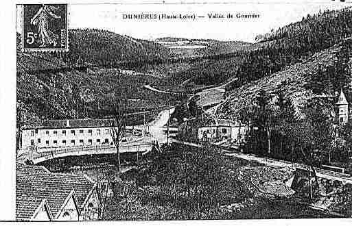 Ville de DUNIERES Carte postale ancienne