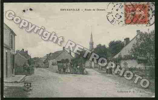 Ville de ERVAUVILLE Carte postale ancienne