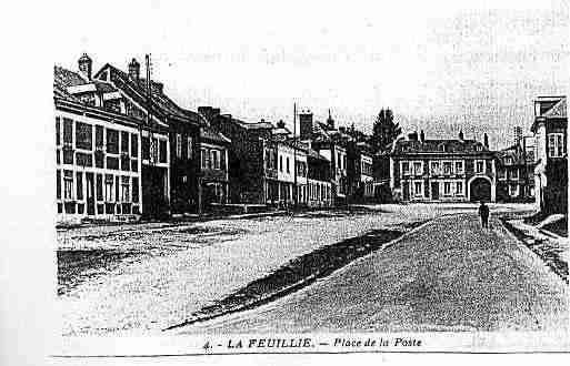 Ville de FEUILLIE(LA) Carte postale ancienne