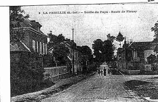 Ville de FEUILLIE(LA) Carte postale ancienne