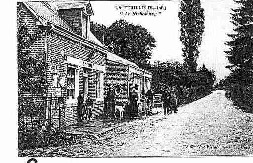 Ville de FEUILLIE(LA) Carte postale ancienne