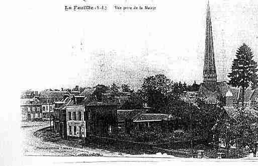 Ville de FEUILLIE(LA) Carte postale ancienne