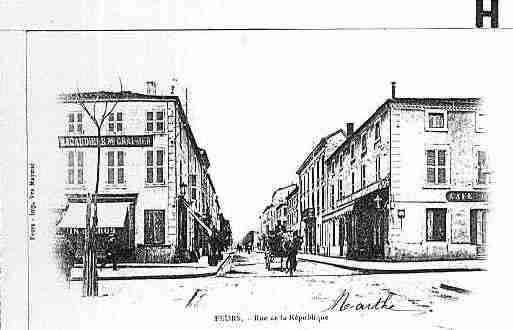 Ville de FEURS Carte postale ancienne