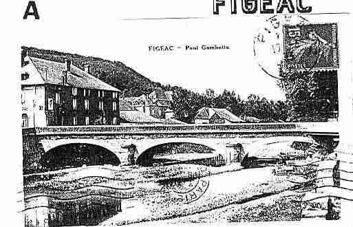 Ville de FIGEAC Carte postale ancienne