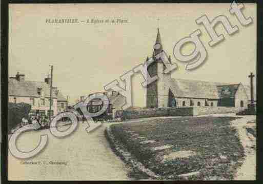 Ville de FLAMANVILLE Carte postale ancienne