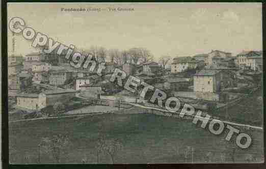 Ville de FONTANES Carte postale ancienne