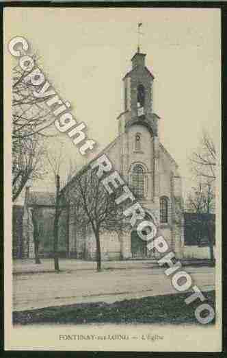 Ville de FONTENAYSURLOING Carte postale ancienne