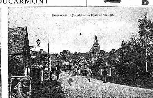 Ville de FOUCARMONT Carte postale ancienne