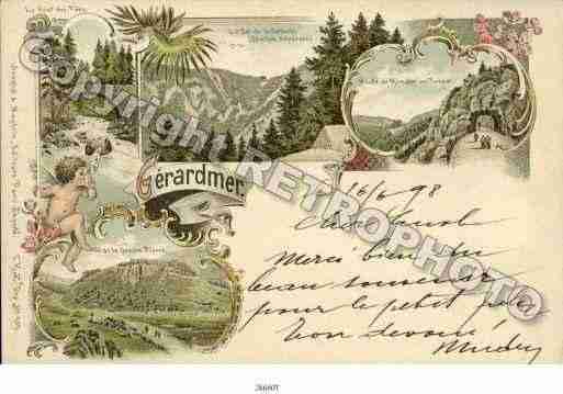 Ville de GERARDMER Carte postale ancienne