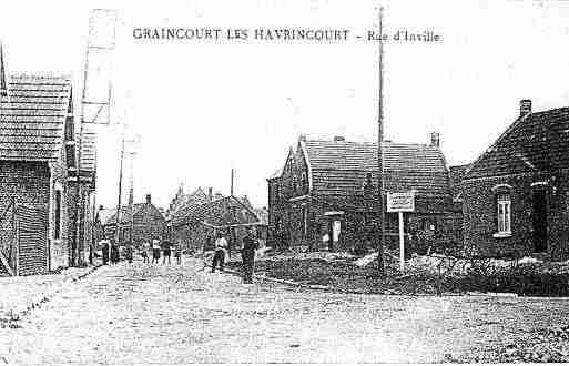 Ville de GRAINCOURTLESHAVRINCOURT Carte postale ancienne