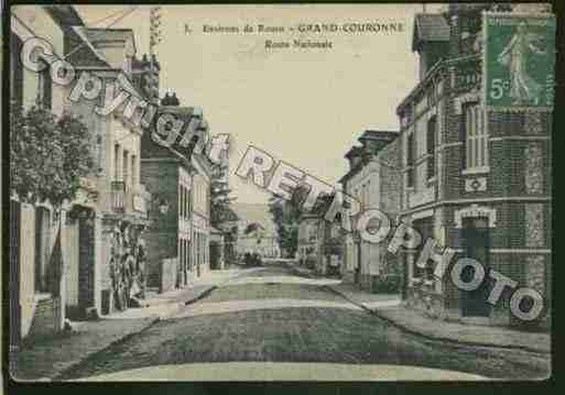 Ville de GRANDCOURONNE Carte postale ancienne