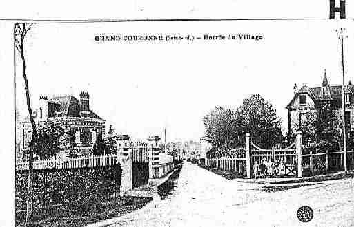 Ville de GRANDCOURONNE Carte postale ancienne