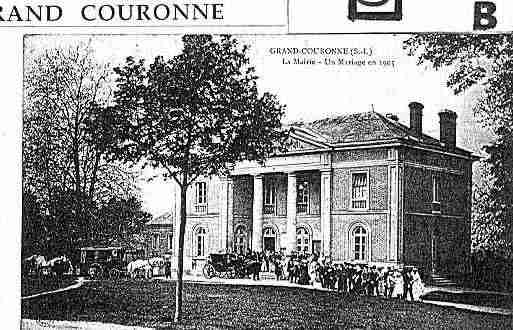 Ville de GRANDCOURONNE Carte postale ancienne