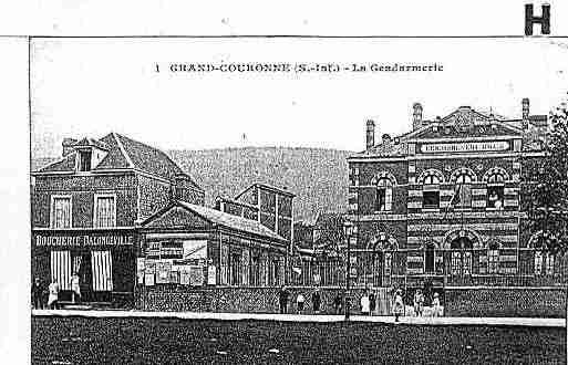 Ville de GRANDCOURONNE Carte postale ancienne