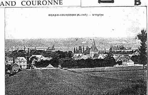 Ville de GRANDCOURONNE Carte postale ancienne