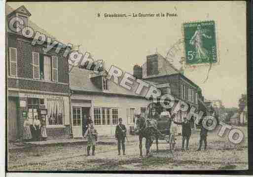 Ville de GRANDCOURT Carte postale ancienne