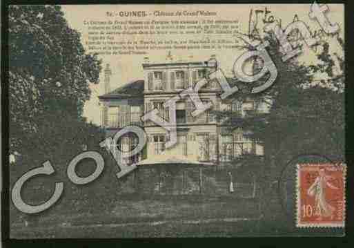 Ville de GUINES Carte postale ancienne