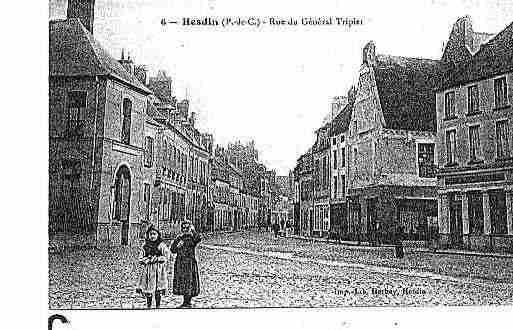 Ville de HESDIN Carte postale ancienne