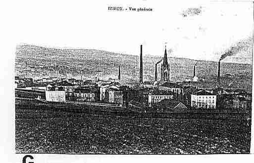 Ville de IZIEUX Carte postale ancienne