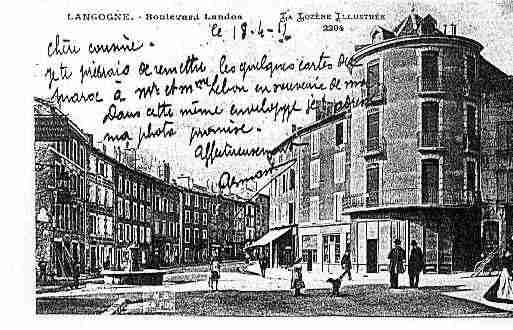 Ville de LANGOGNE Carte postale ancienne