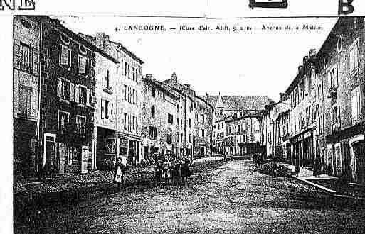 Ville de LANGOGNE Carte postale ancienne