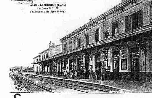 Ville de LANGOGNE Carte postale ancienne