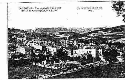 Ville de LANGOGNE Carte postale ancienne