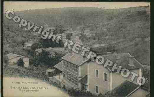 Ville de MALLEVAL Carte postale ancienne