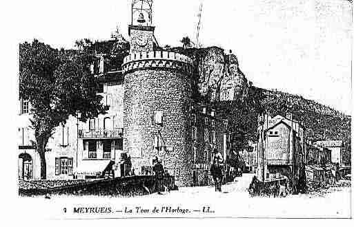 Ville de MEYRUEIS Carte postale ancienne