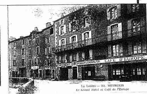 Ville de MEYRUEIS Carte postale ancienne