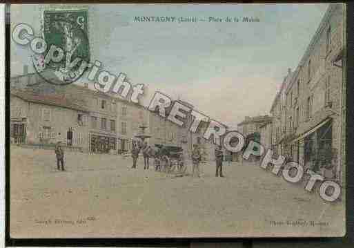 Ville de MONTAGNY Carte postale ancienne