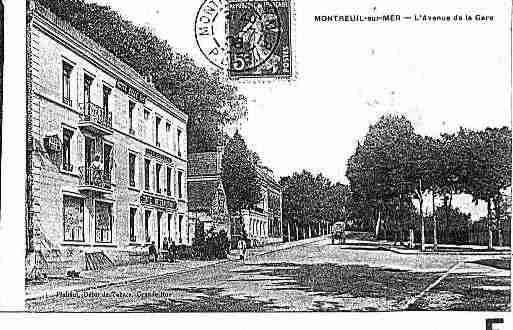 Ville de MONTREUILSURMER Carte postale ancienne