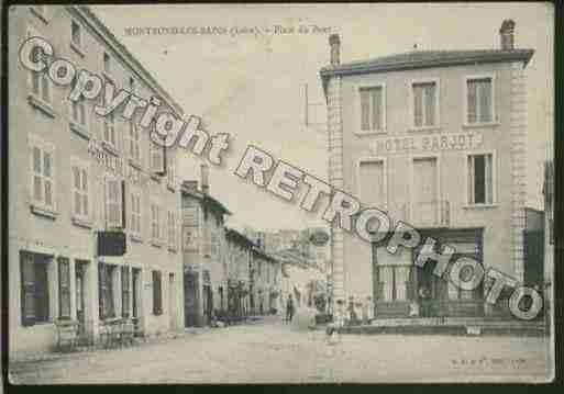 Ville de MONTRONDLESBAINS Carte postale ancienne