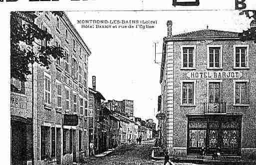 Ville de MONTRONDLESBAINS Carte postale ancienne