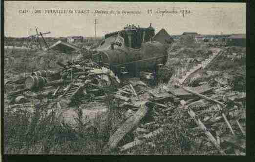 Ville de NEUVILLESAINTVAAST Carte postale ancienne