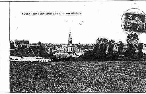 Ville de NOGENTSURVERNISSON Carte postale ancienne