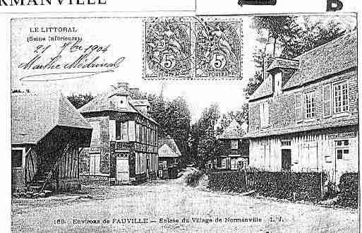 Ville de NORMANVILLE Carte postale ancienne