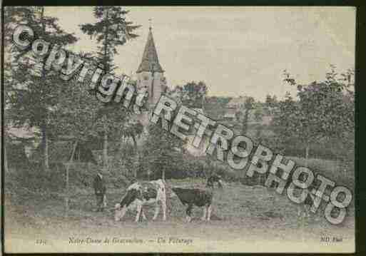 Ville de NOTREDAMEDEGRAVENCHON Carte postale ancienne