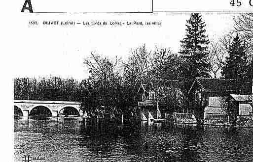 Ville de OLIVET Carte postale ancienne