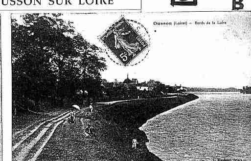 Ville de OUSSONSURLOIRE Carte postale ancienne