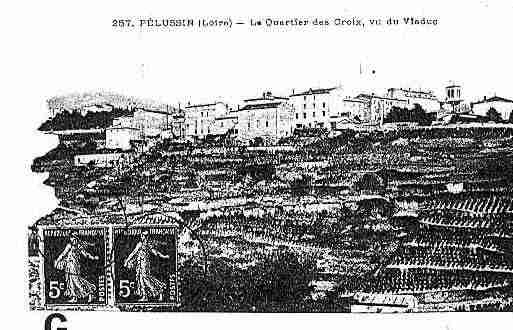 Ville de PELUSSIN Carte postale ancienne